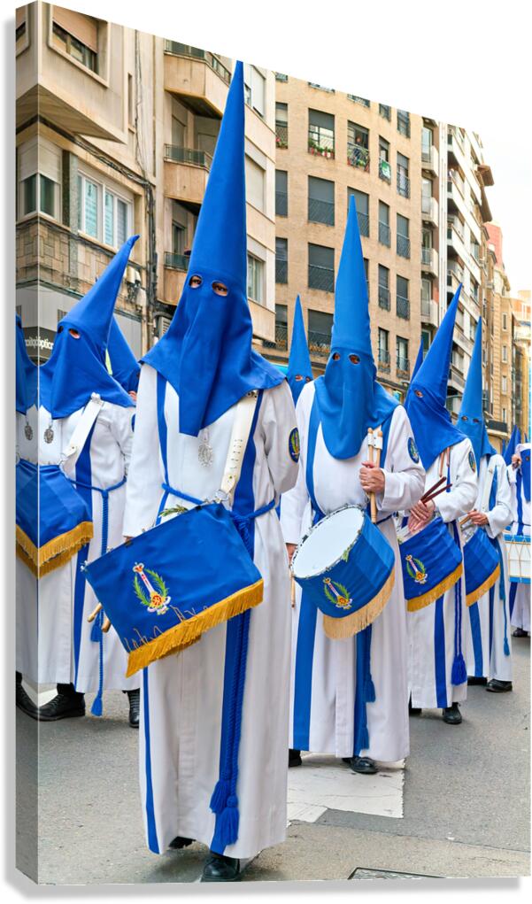 Processions during Easter Holy Week in Zaragoza Spain