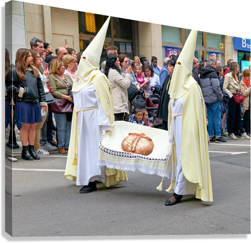Processions during Easter Holy Week in Zaragoza Spain