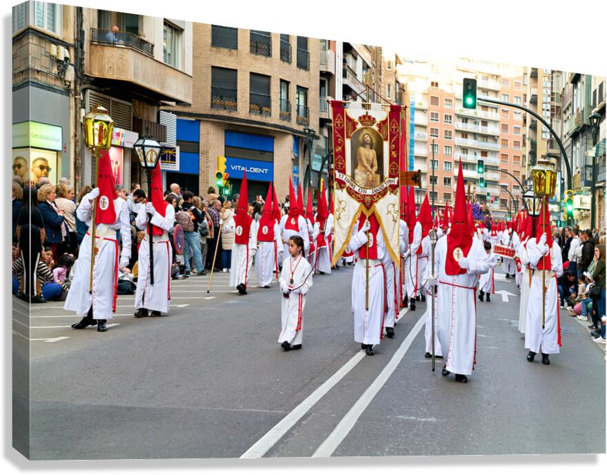Processions in Zaragoza during Easter Holy Week activities