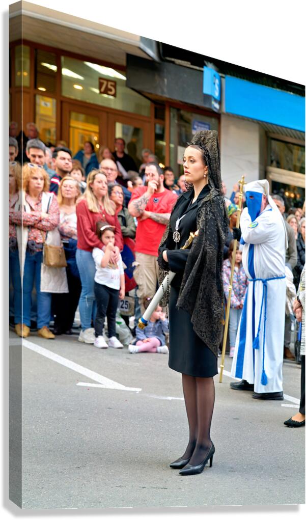 Procession during Easter Holy Week in Zaragoza Spain