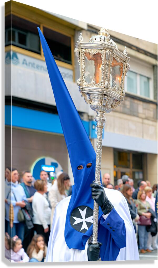 Procession during Easter Holy Week in Zaragoza Spain