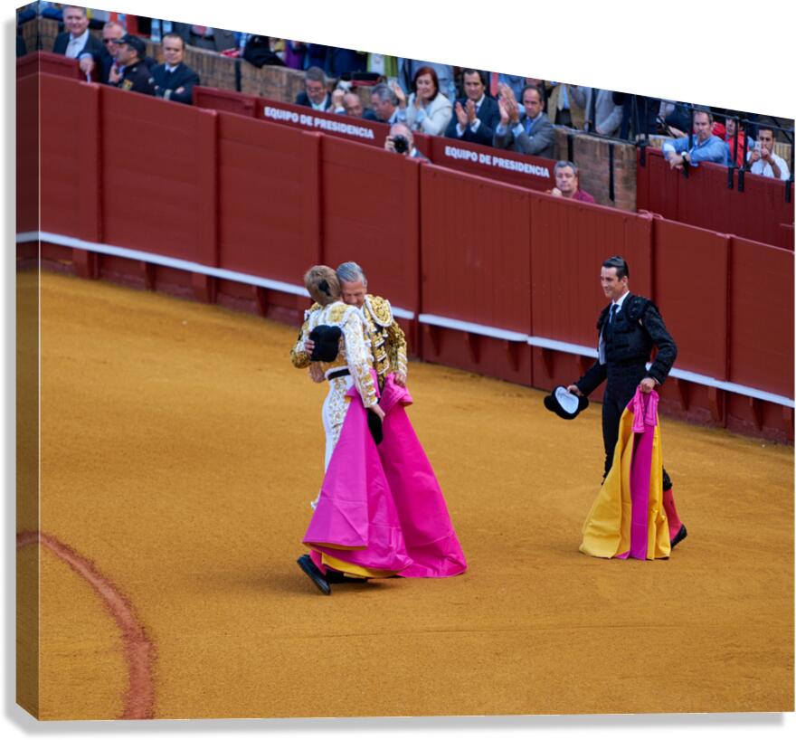 Bullfight at Seville Arena in Andalusia Spain with matadors