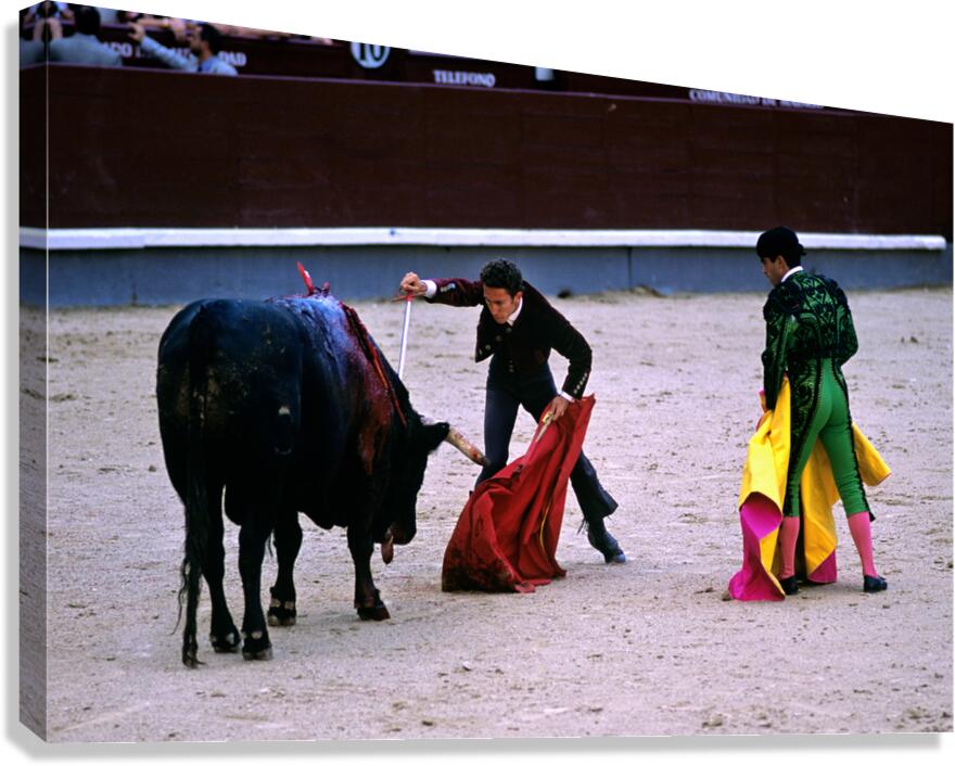 Bullfight at Las Ventas in Madrid during the corrida de rejones