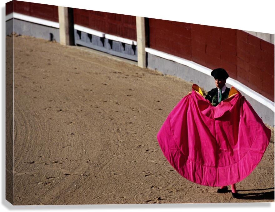 Bullfighter prepares for action at Las Ventas in Madrid