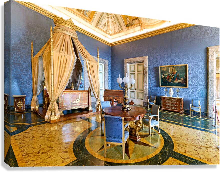 Royal bedroom of King Francis II in Caserta Campania Italy