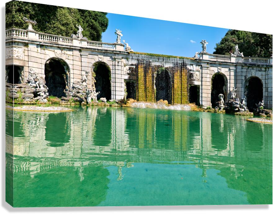 Fountain of Aeolus in Caserta Campania Italy on a sunny day