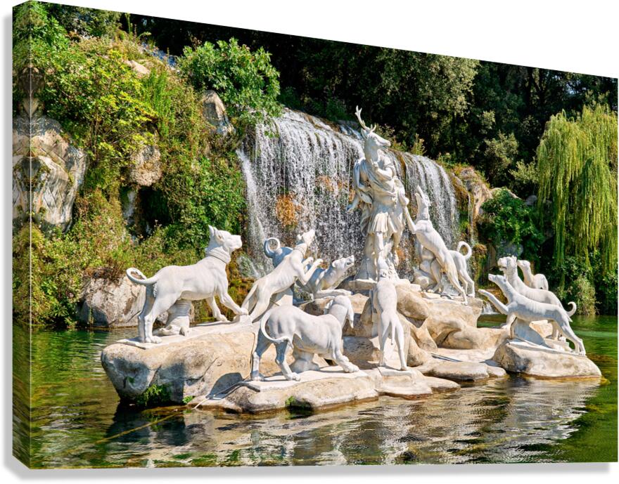 Fountain of diana and actaeon in caserta campania italy