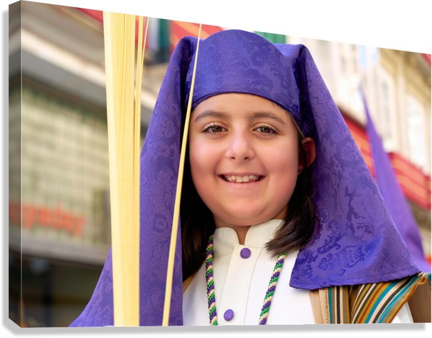 Easter procession in Malaga Spain during Holy Week
