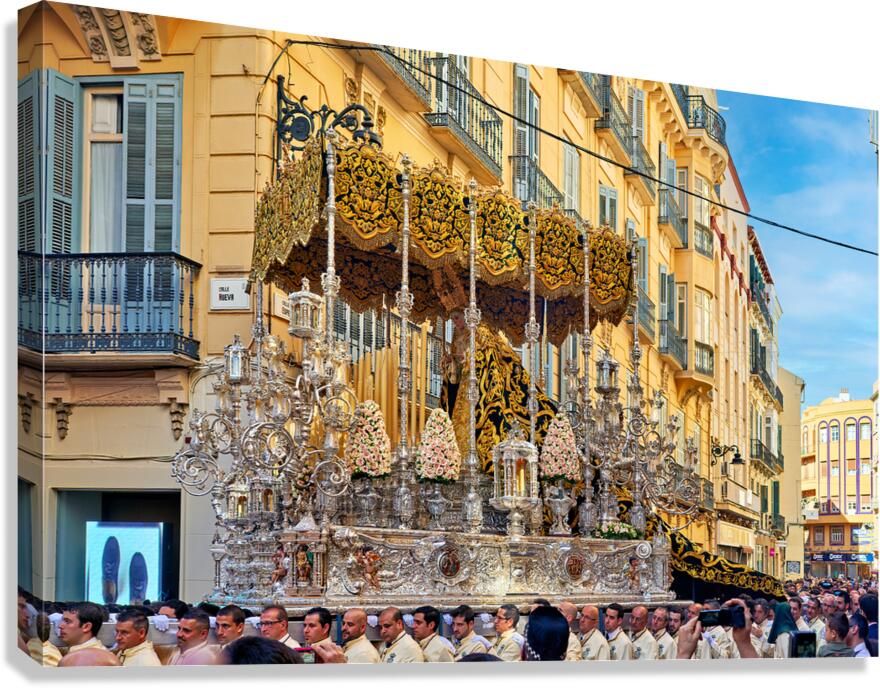 Easter procession in Malaga Andalusia