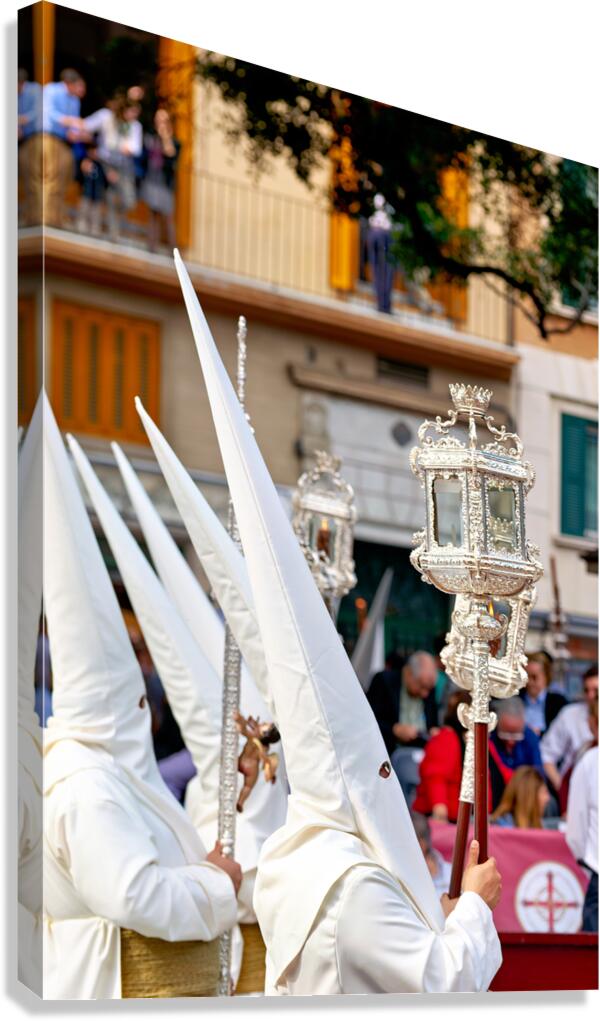 Processions during Easter Holy Week in Malaga Spain