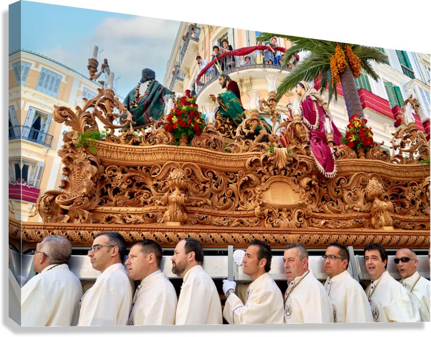Processions during Easter Holy Week in Malaga Spain