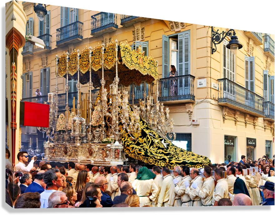 Procession in Malaga during Holy Week celebrations