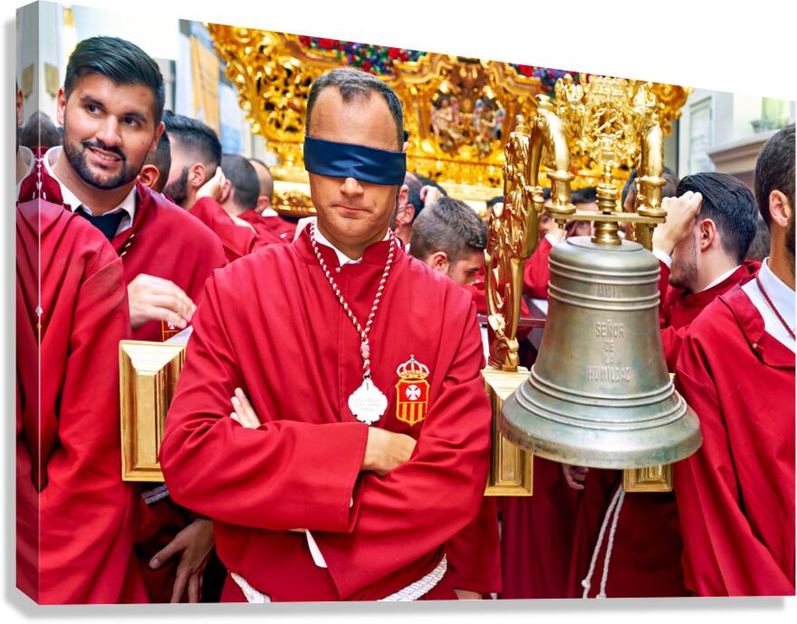 Processions during Easter Holy Week in Malaga Andalusia