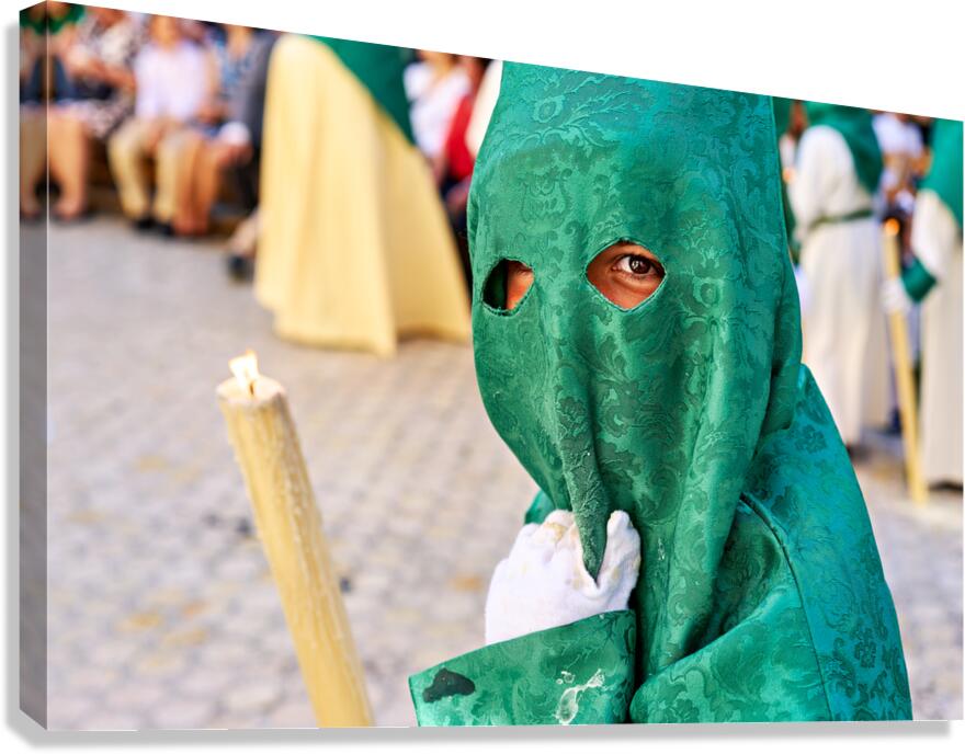 Procession during Easter Holy Week in Malaga Spain