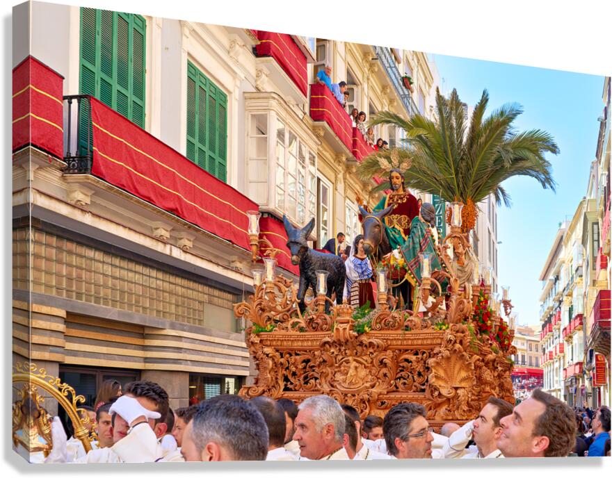 Processions for easter holy week in malaga andalusia