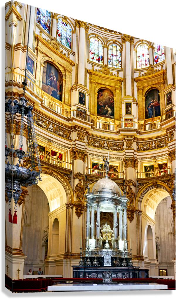 Granada cathedral interior showing Capilla Mayor area