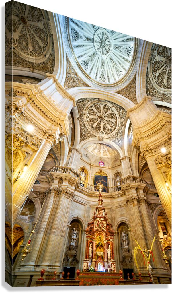 Granada Cathedral view from the interior ceiling