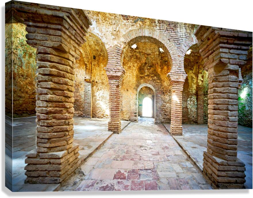 Explore Arab baths in Ronda Andalusia Spain