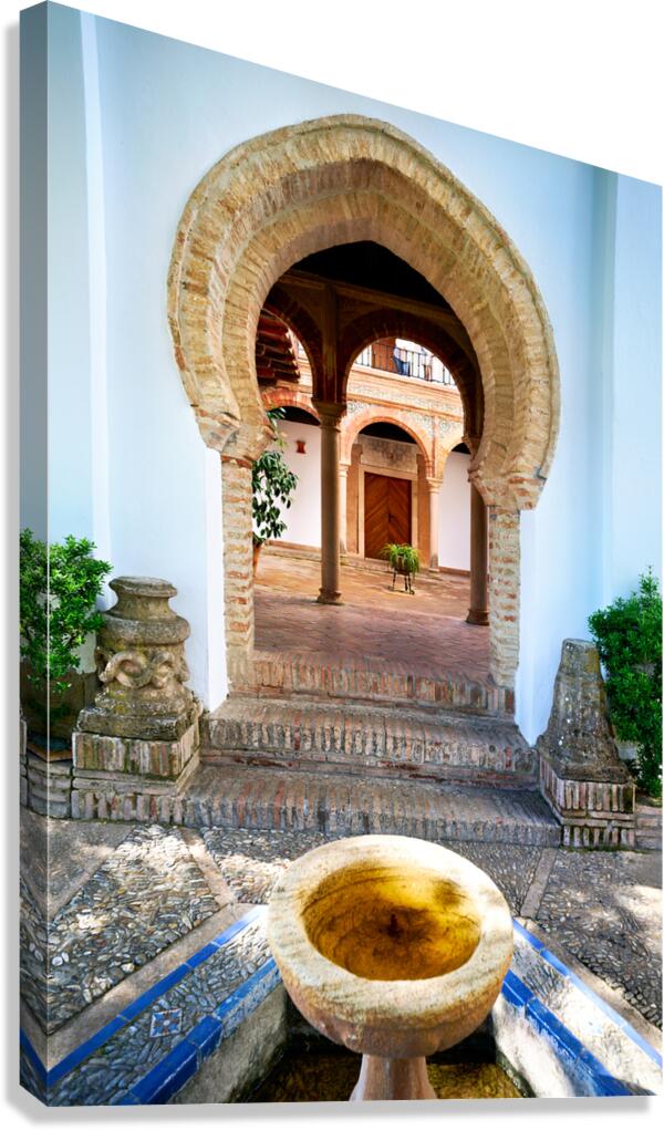 Palacio de Mondragon courtyard in Ronda Andalusia