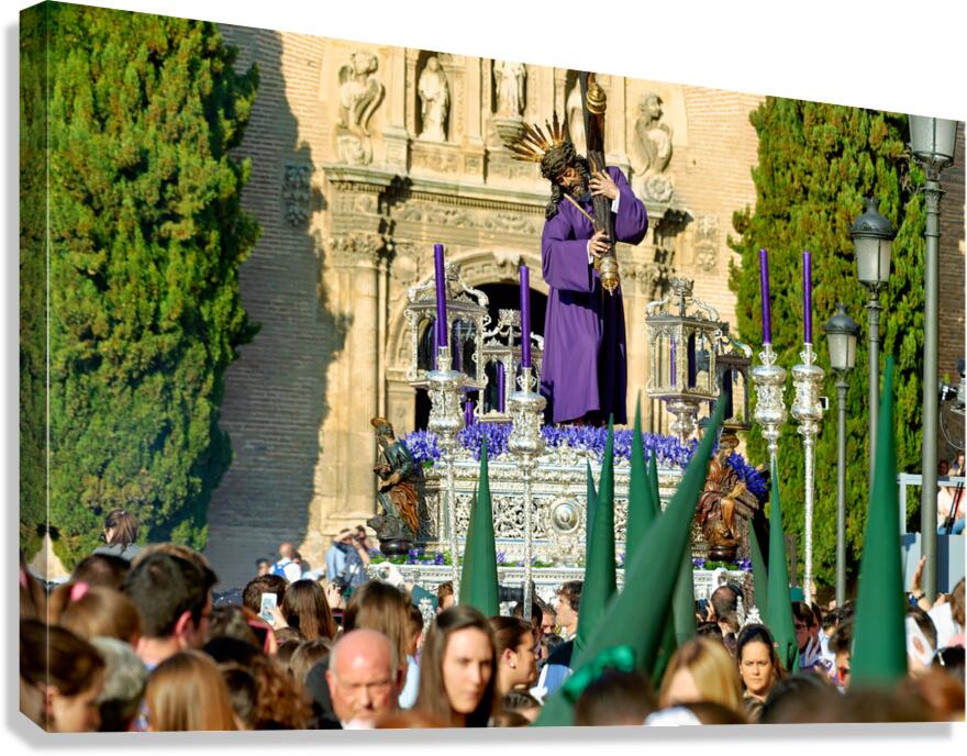 Easter Holy Week procession in Granada Spain