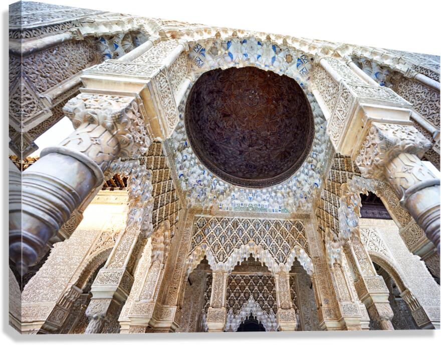 Explore Alhambras arches in Granada Spain