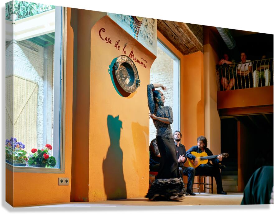 Flamenco dancers perform in Seville Andalusia Spain