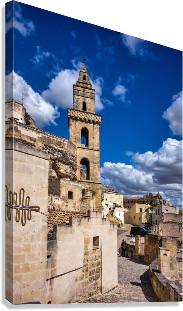 Saint Peter Barisano stands in Matera Italy