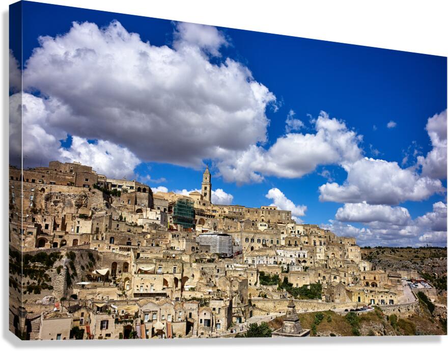 Cityscape of matera in basilicata italy