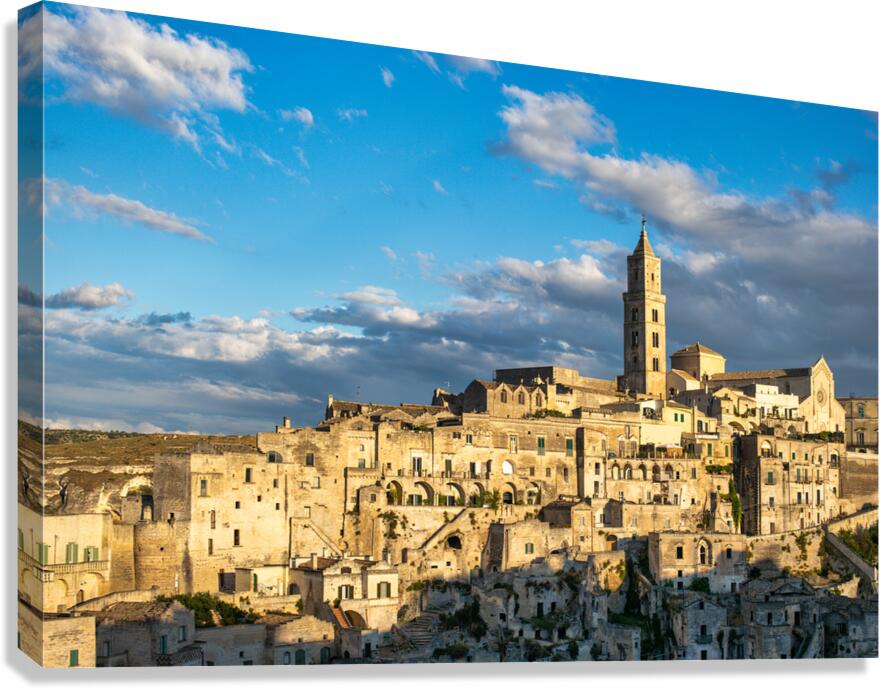 Cityscape of matera in basilicata italy