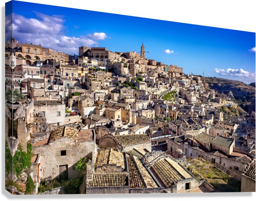 Cityscape of matera in basilicata italy