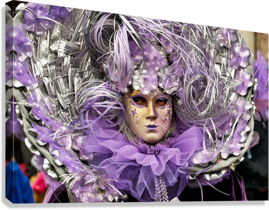 Masked participant at Venice Carnival in Italy