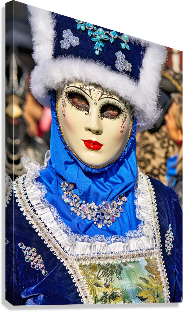 Colorful masks at Venice Carnival in Italy