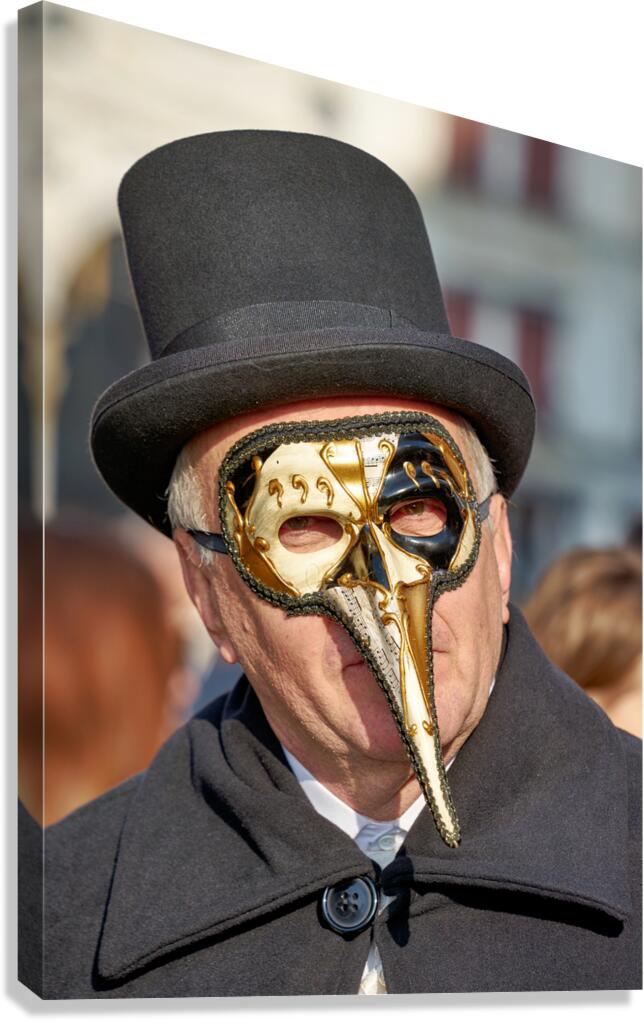 Masks and costumes on display during Venice Carnival