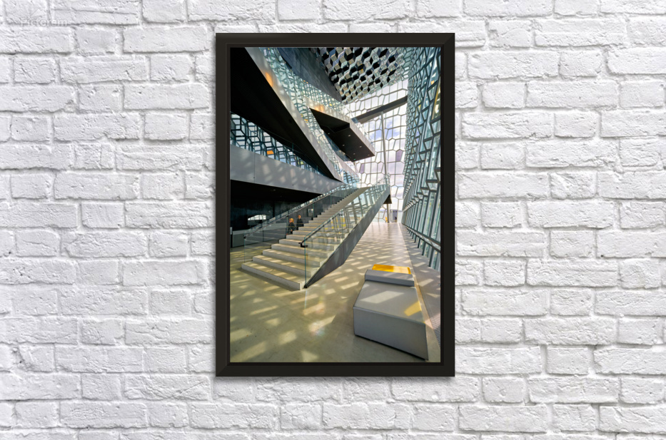 Unique design inside Harpa Opera House in Reykjavik Deco Frame