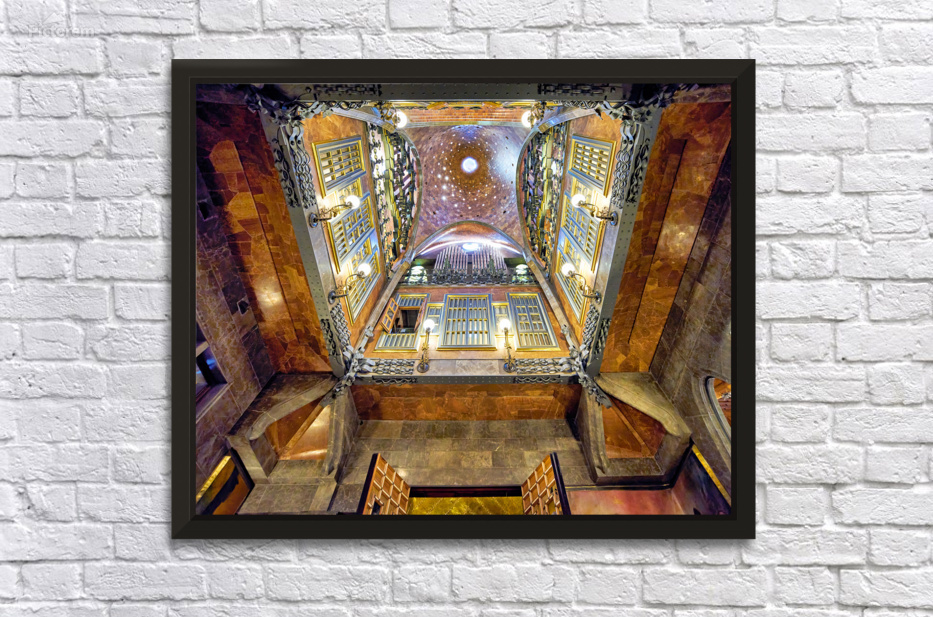 View of interior design in Palau Guell by Gaudi in Barcelona Deco Frame