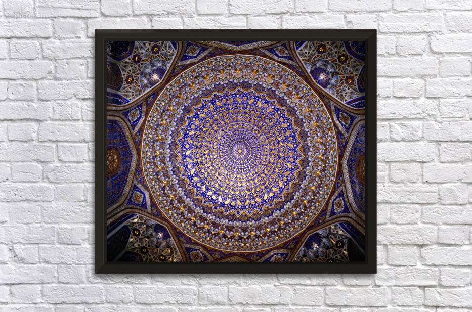 Ceiling design in a Samarkand building Uzbekistan Deco Frame