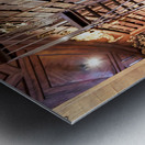 The Prunksaal center of the old imperial library inside the Austrian National Library. Vienna Austria Metal print