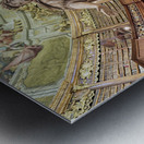 The Prunksaal center of the old imperial library inside the Austrian National Library. Vienna Austria Metal print