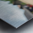 Portrait of a smiling girl in Siem Reap. Cambodia Metal print