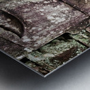 Bas relief at Angkor Thom Temple. Bayon. Siem Reap. Cambodia Metal print