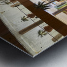 Dubai. UAE. The waterfall inside Dubai Mall Metal print