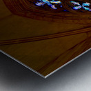 Czech Republic. Prague. Stained Glass in St. Vitus Cathedral inside Prague castle complex Metal print