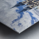 Czech Republic. Prague. Elevated view of the old town at sunset. Metal print