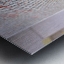 Czech Republic. Prague. The names of the victims of the Holocaust Shoah written on the walls of the Pinkas Synagogue Metal print