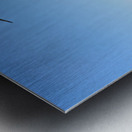 New York. Manhattan. United States. Tourists approaching Liberty Island by ferry Metal print