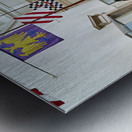 New York. Manhattan. United States. The Metropolitan Museum of Art. Arms and armor Middle Ages main hall Metal print