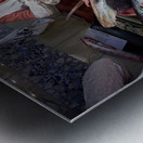 Barcelona. Catalonia. Spain. The Mercat de Sant Josep de la Boqueria. Tuna fish at fishmonger stall Metal print