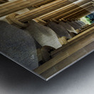 Barcelona. Catalonia. Spain. Columns and Domes of Hypostyle Room in Park Guell Metal print