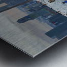 Singapore. The Infinity Pool at Marina Bay Sands Hotel Metal print