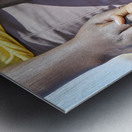 Namibia. Portrait of a child of Zemba Bantu ethnic group in Kunene Region Metal print